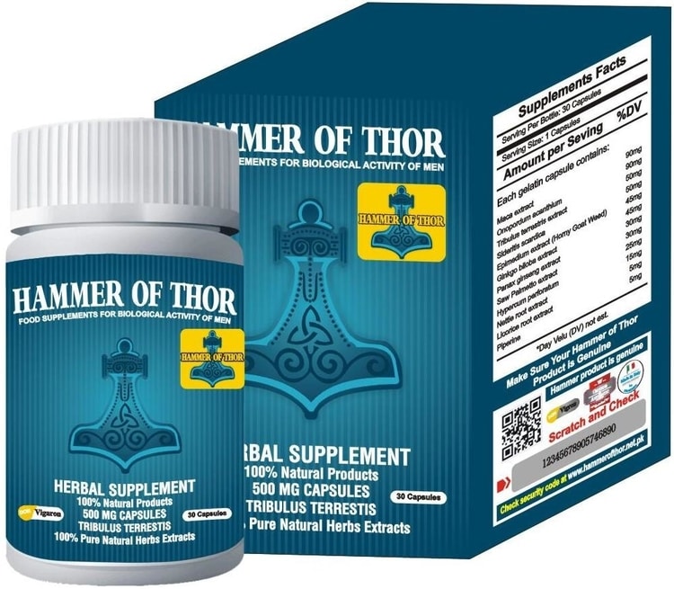 Hammer Of Thor Capsule Mardana Kamzori Ka Ilaj Jawani Pk   Hammer Of Thor Capsule 